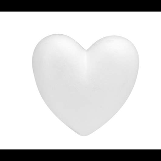 Styrofoam heart flat 15x2cm